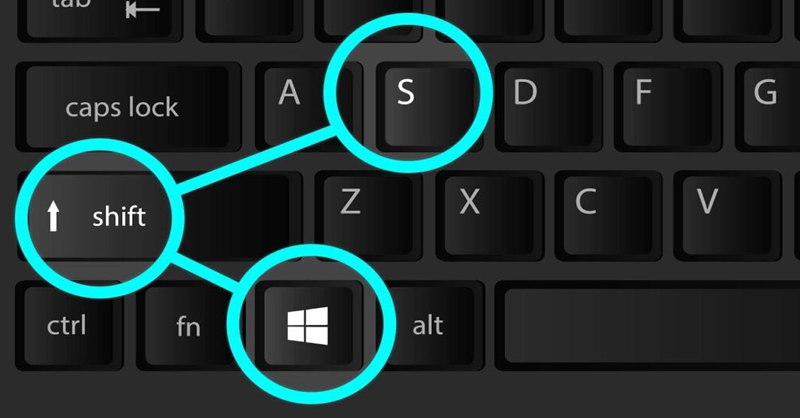 Windows + Shift + S : capture d'écran sur PC